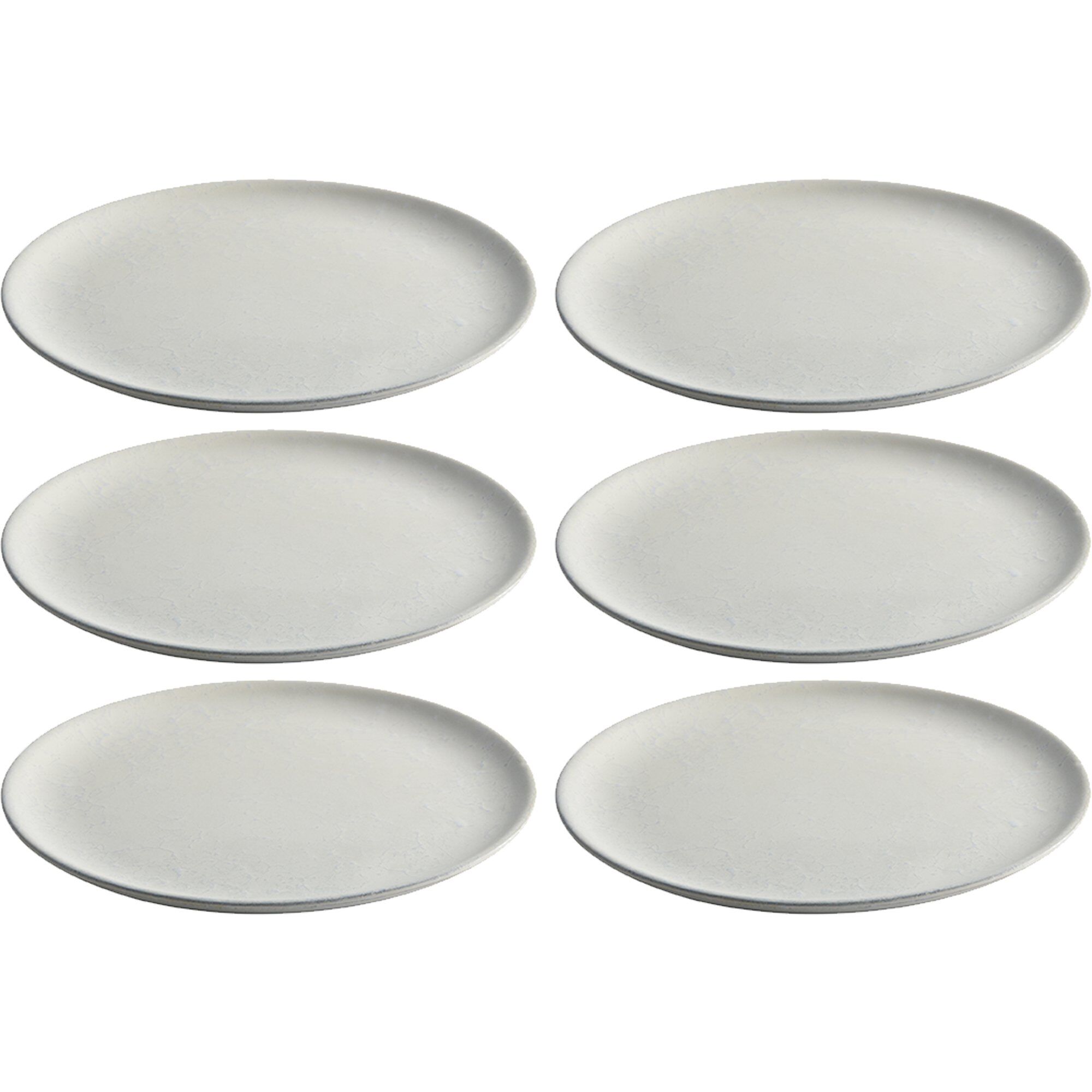 RAW Frokosttallerken 23 cm, Arctic White, 6 stk. - Black Friday tilbud