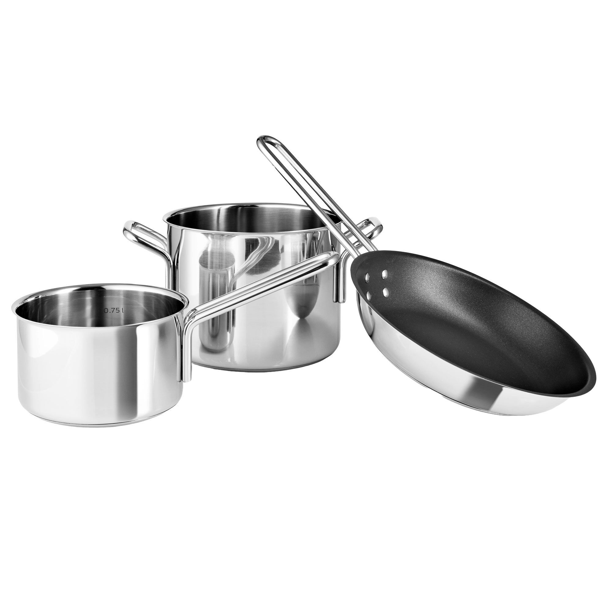 Grydesæt 2 Dele + Stegepande 20 Cm – Black Friday Tilbud!