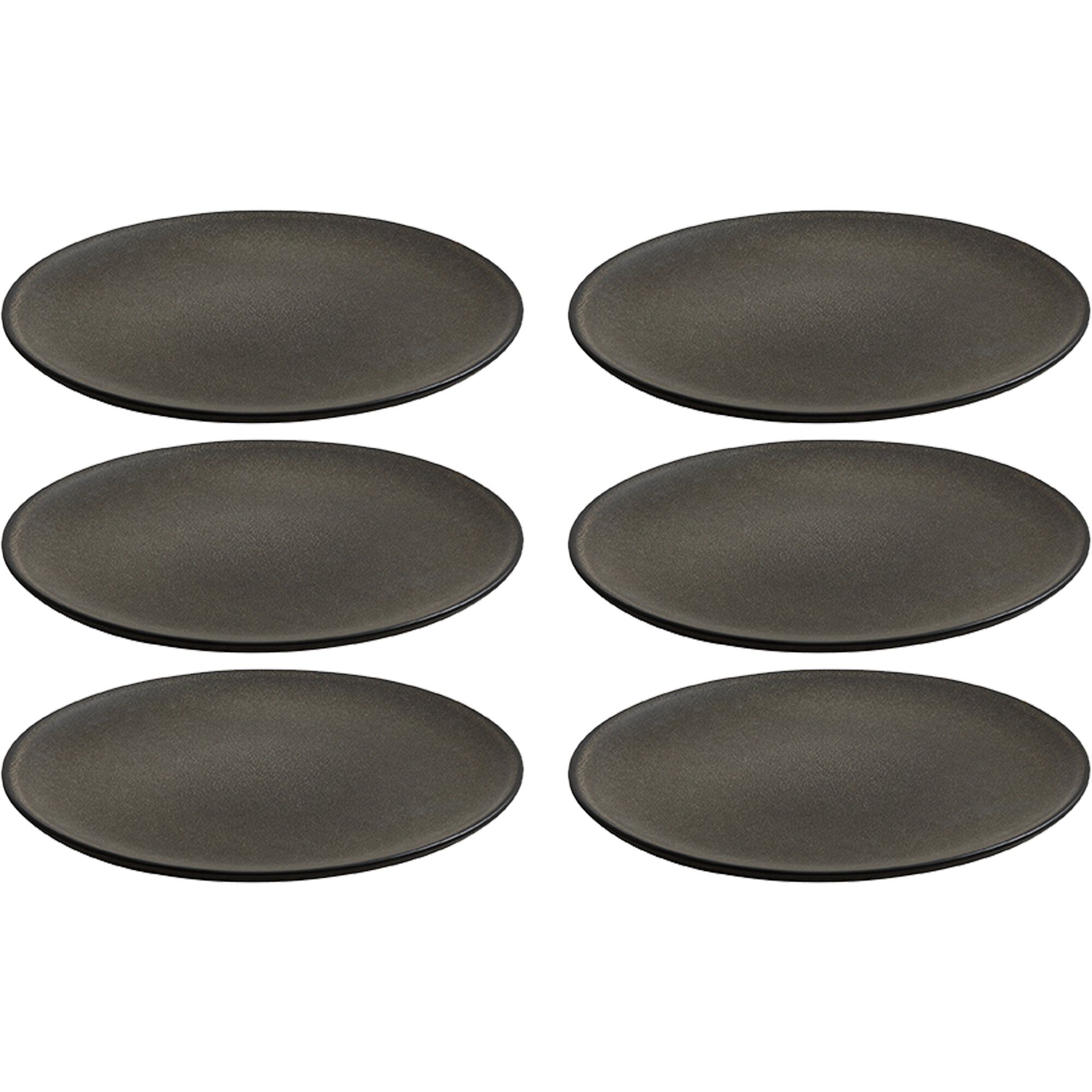 Raw Desserttallerkener, Forest Brown, 6 Stk. – Udsalg!