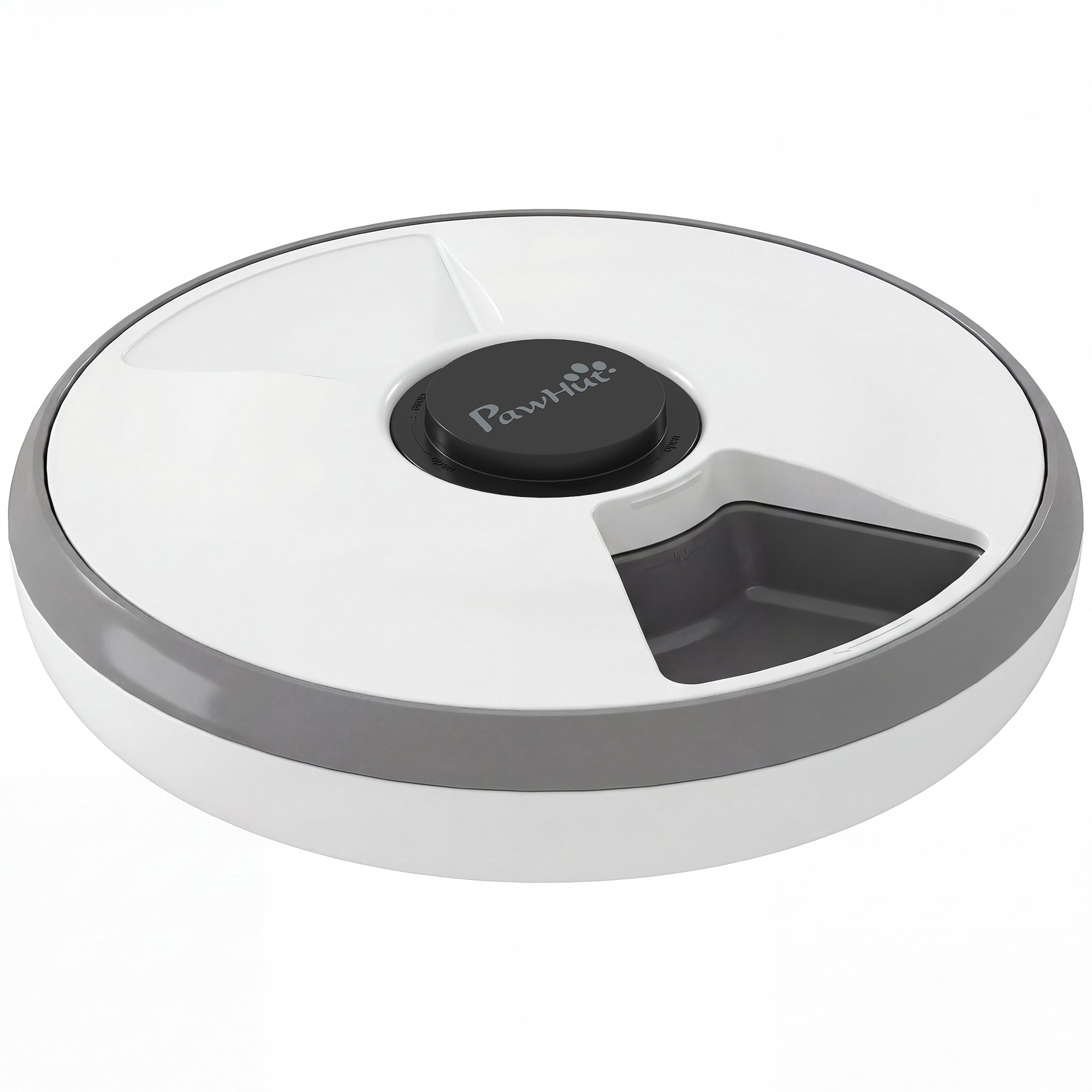 Automatisk Foderautomat Til Kæledyr, Trådløs Foderautomat Med Timer Til Op Til 6 Måltider, Led Display, Køleelement, Grå Black Friday Aosom Tilbud