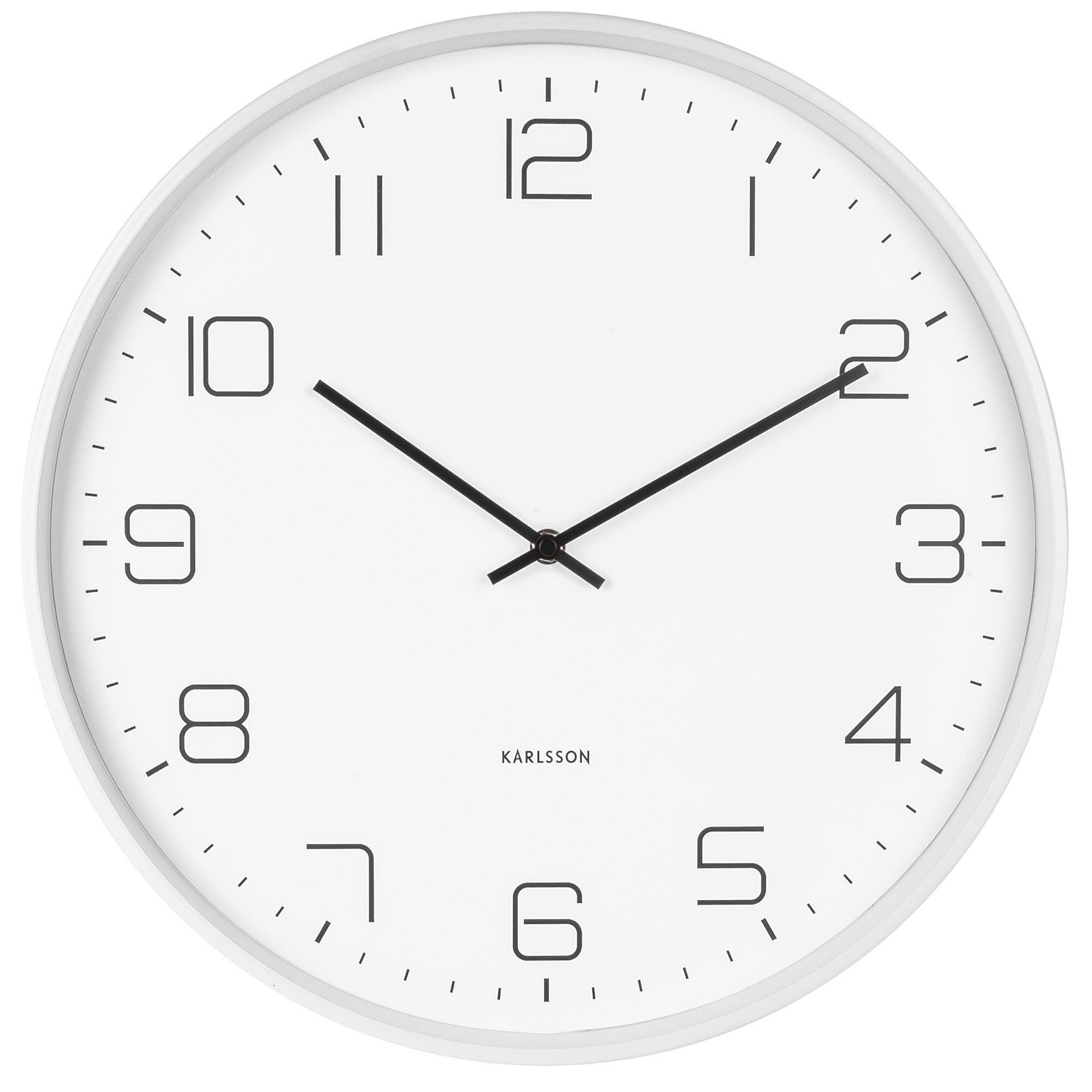 Lofty Vægur 40 Cm, Mat Hvid Black Friday Karlsson Tilbud