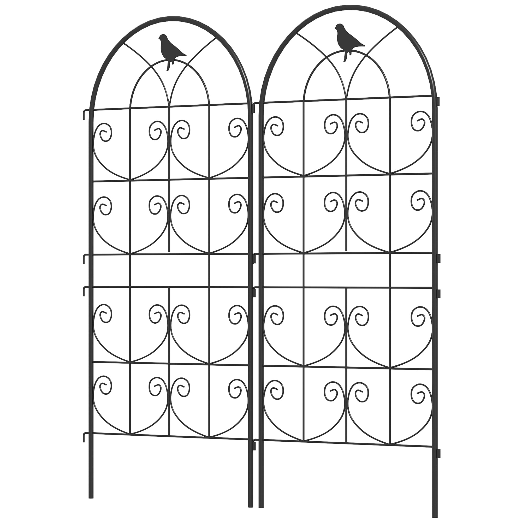 Metalespalier Sæt med Fugledesign – Fantastisk Tilbud!