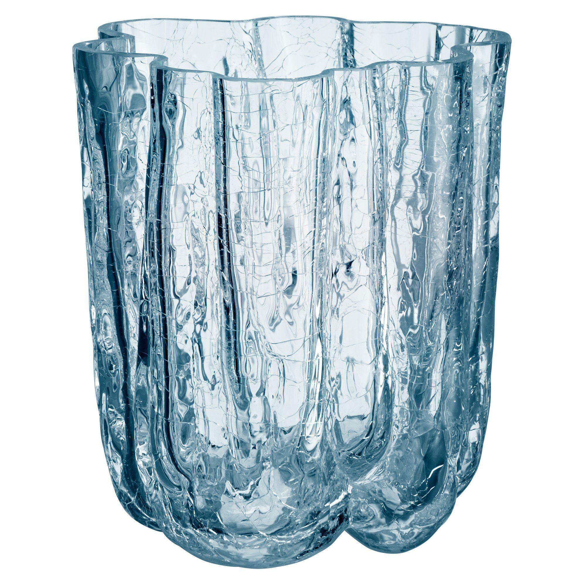 Crackle Vase 12,1 Cm, Cirkulær Black Friday Kosta Boda Tilbud
