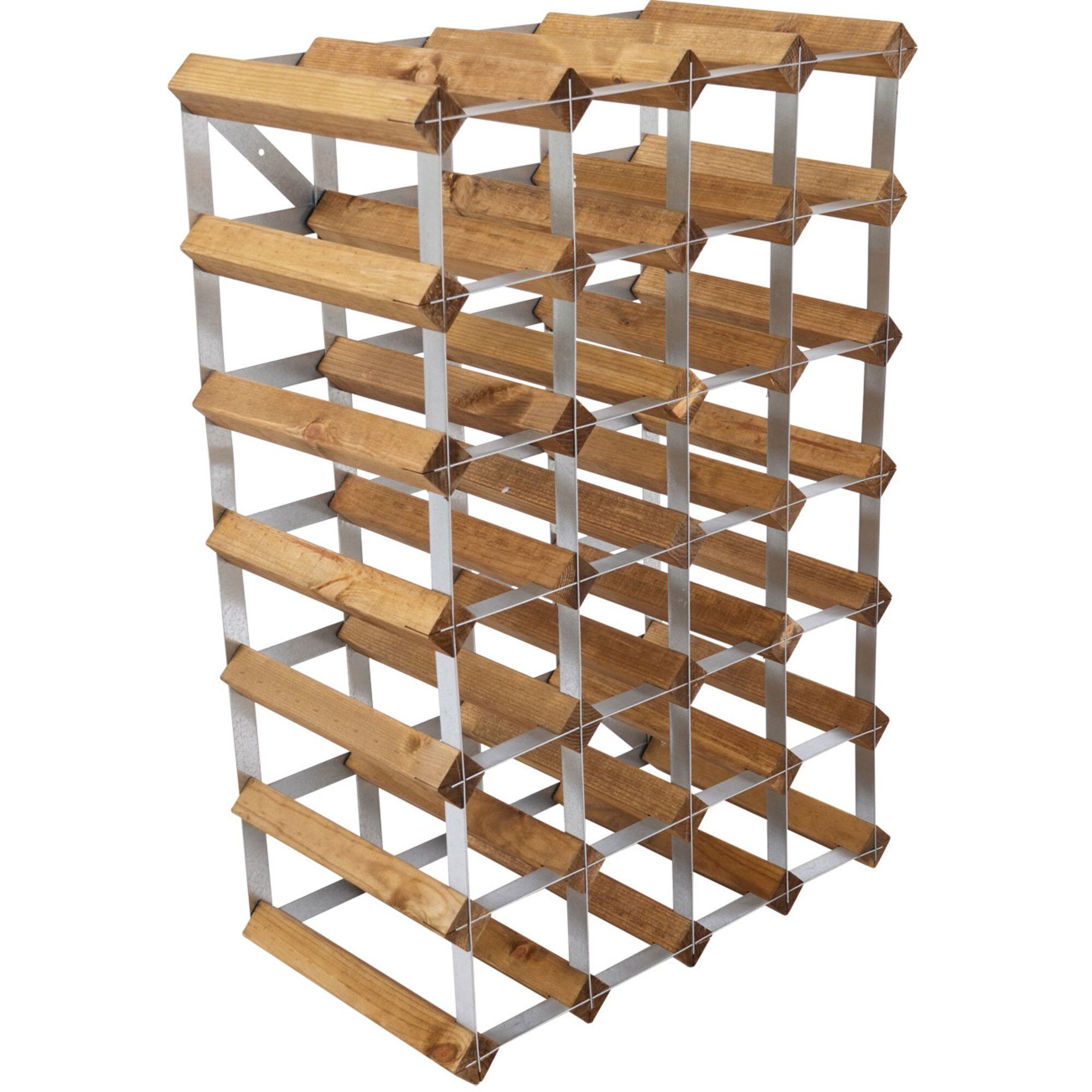 Vinreol Saml Selv Lys Eg 30 Flasker Black Friday Traditional Wine Rack Tilbud
