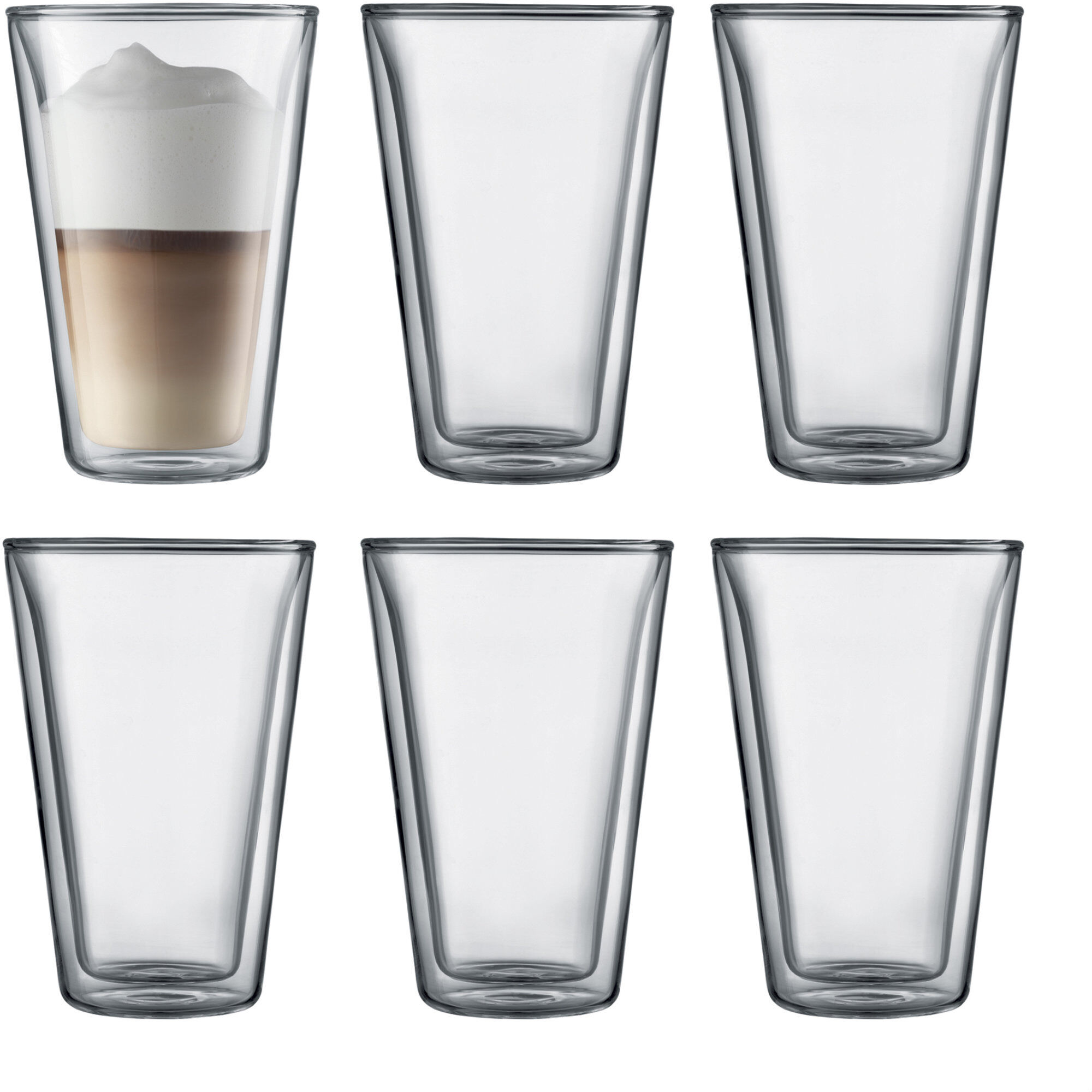 Canteen Dobbeltvægget Glas, 6 Stk.   0,4 L Black Friday Bodum Tilbud