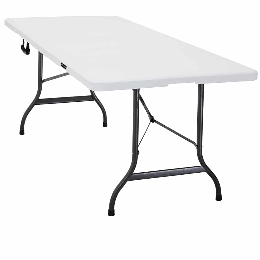 Foldbart Buffetbord i Hvid Plast – Black Friday Tilbud!