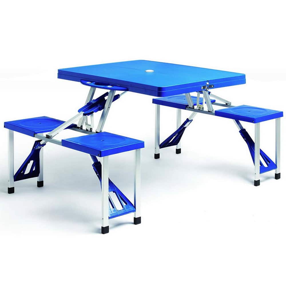 Fleksibelt Campingbord i Blå Aluminium – Black Friday Tilbud!