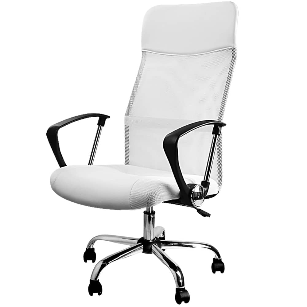 Kontorstol Deluxe Hvid Med Mesh Black Friday Deuba Tilbud