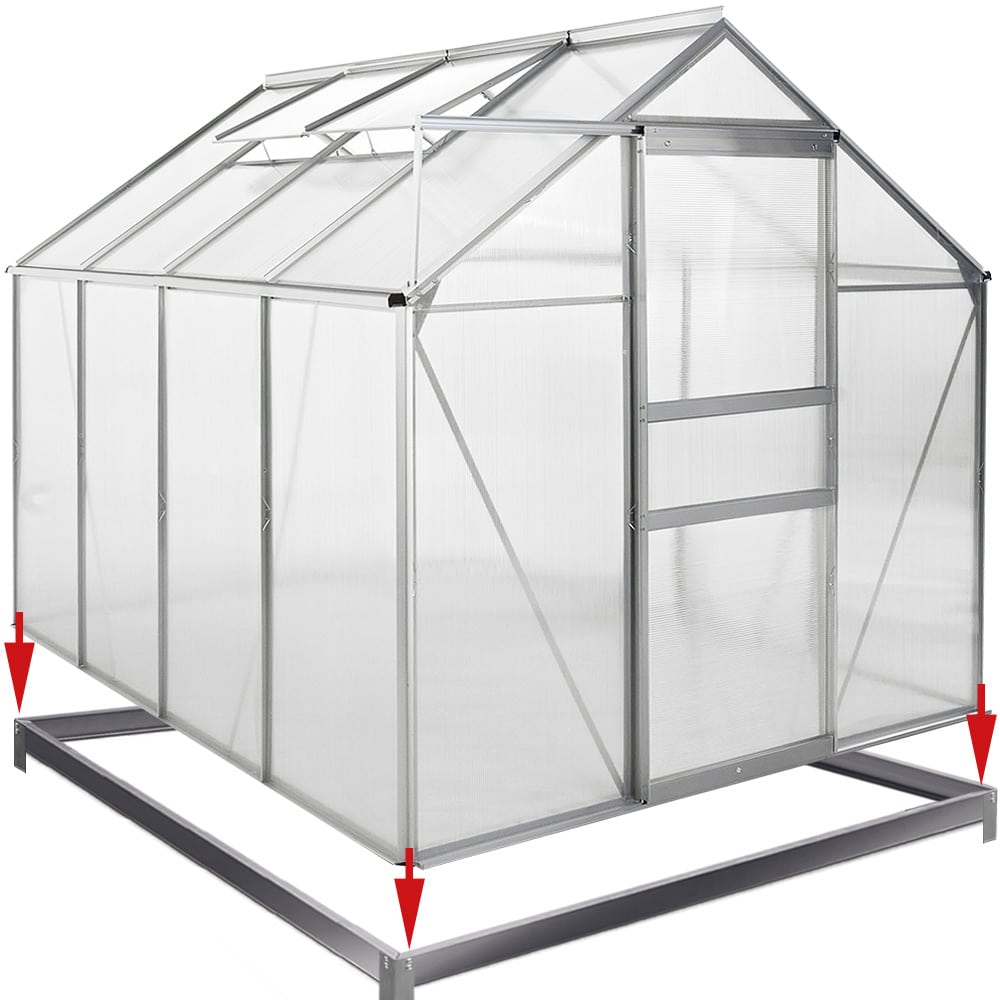 Galvaniseret Stålfundament 250x190 cm – Black Friday Tilbud!