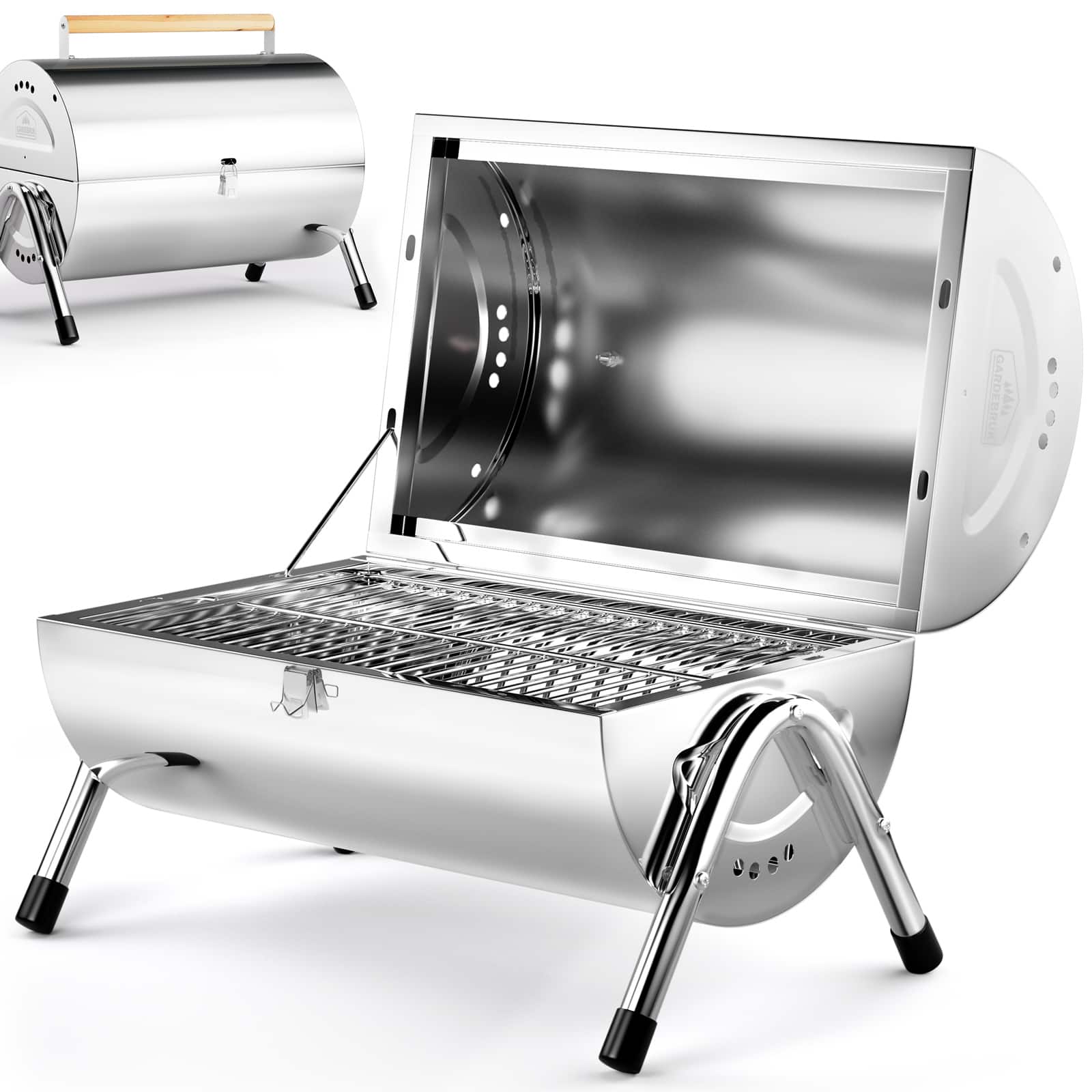 Sammenklappelig Bordgrill i Rustfrit Stål – Tilbud!
