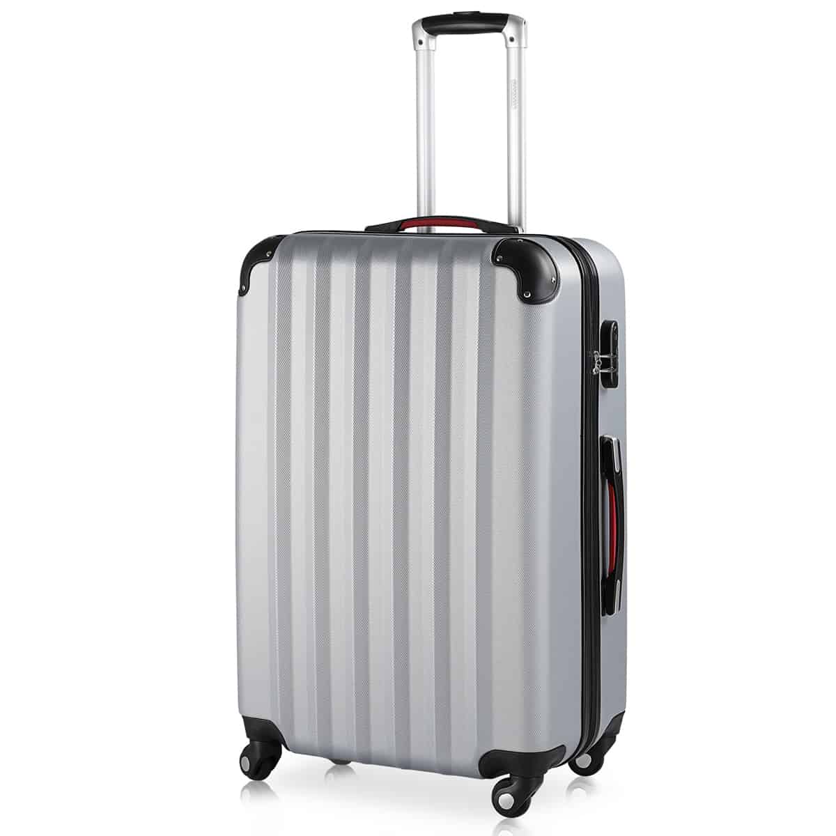 Case Hård Skal Baseline Silver  Lavet Af Abs 90l 45,5x28x70cm Black Friday Deuba Tilbud