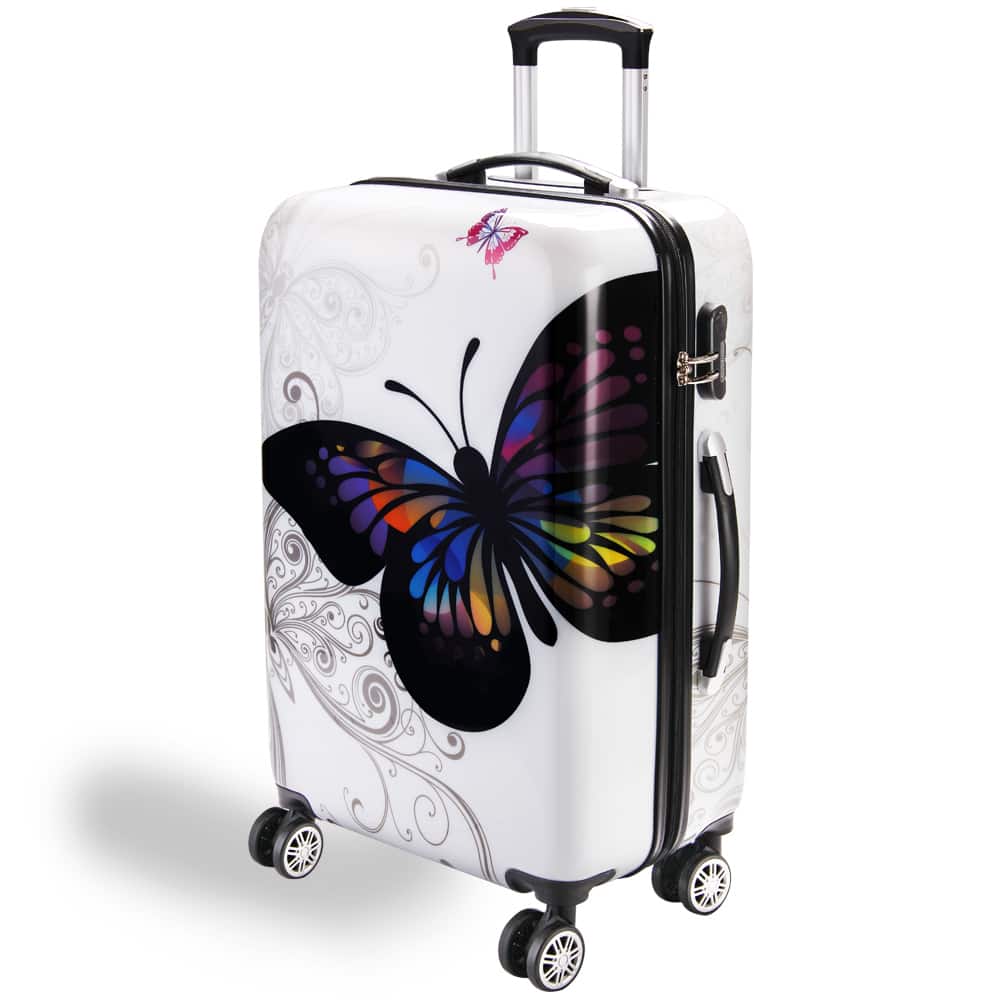 Kuffert Butterfly 66l Med Hård Skal Black Friday Deuba Tilbud