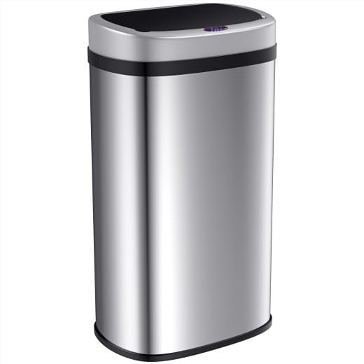 Sensor Affaldsbeholder Rustfrit Stål 50 Liter Kvadratisk Black Friday Deuba Tilbud
