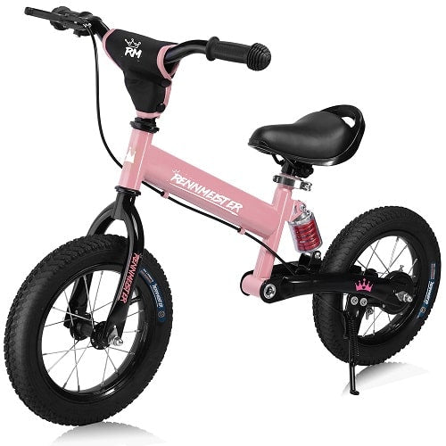 Børnecykel Fra 2 år, 50kg, Pneumatiske Dæk, Affjedring, Pink. Black Friday Deuba Tilbud