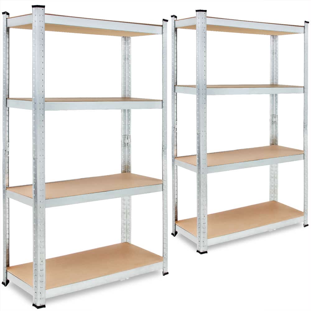 Lagerreoler 2 Stk – Galvaniseret, 700 Kg – Black Friday Tilbud