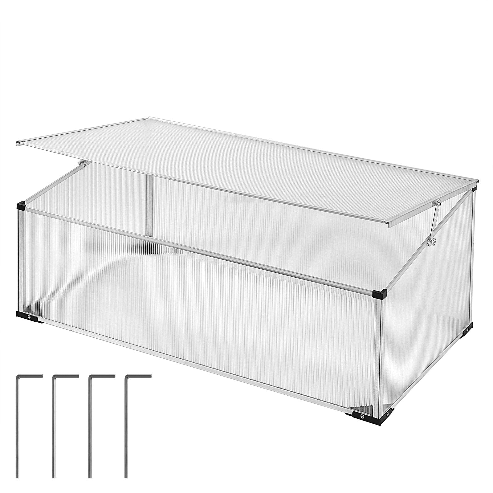 Mini drivhus i aluminium 100x60 cm – Black Friday Tilbud!