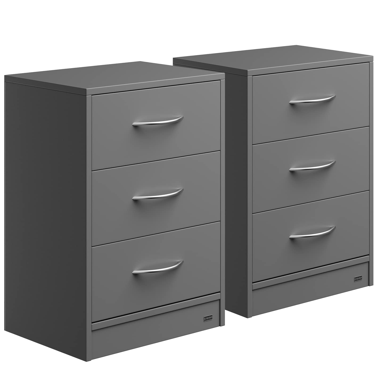 Eloise Sengebord 54x39x28 Cm Sæt Af 2 Stk Antracit Black Friday Deuba Tilbud