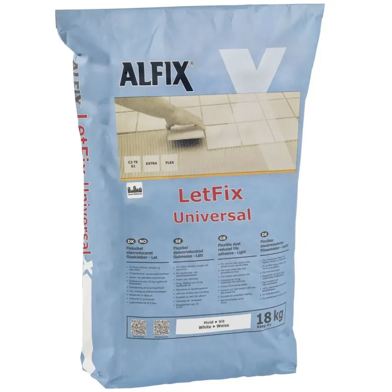 Letfix Universal  Hvid 18kg Black Friday Alfix Tilbud
