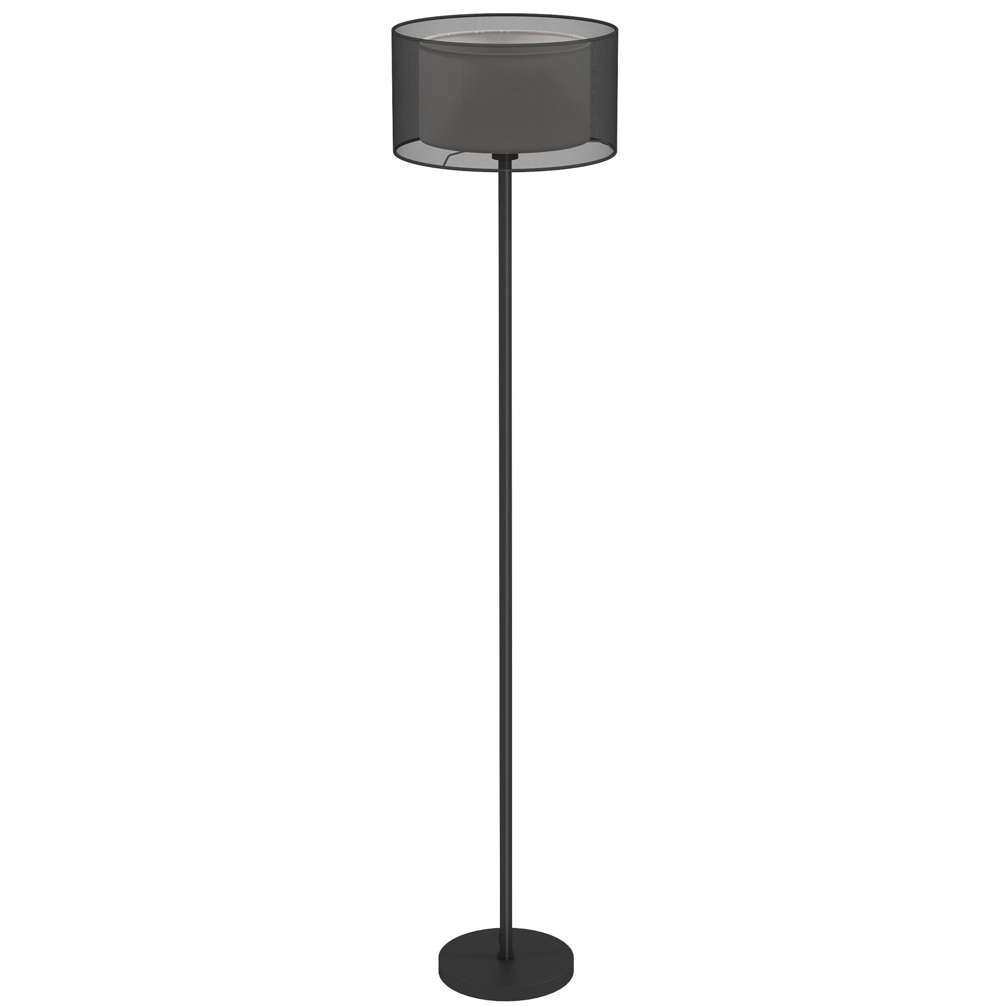 Moderne Gulvlampe med Tofarvet Skærm – Black Friday Tilbud