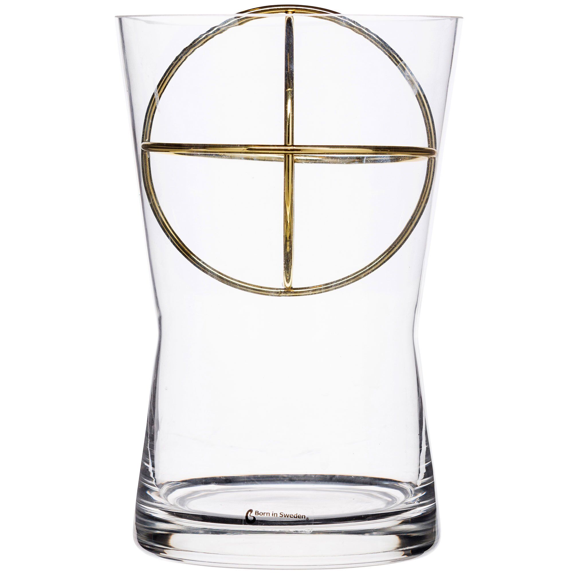 Sphere Vase, Medium, Guld Black Friday Born In Sweden Tilbud