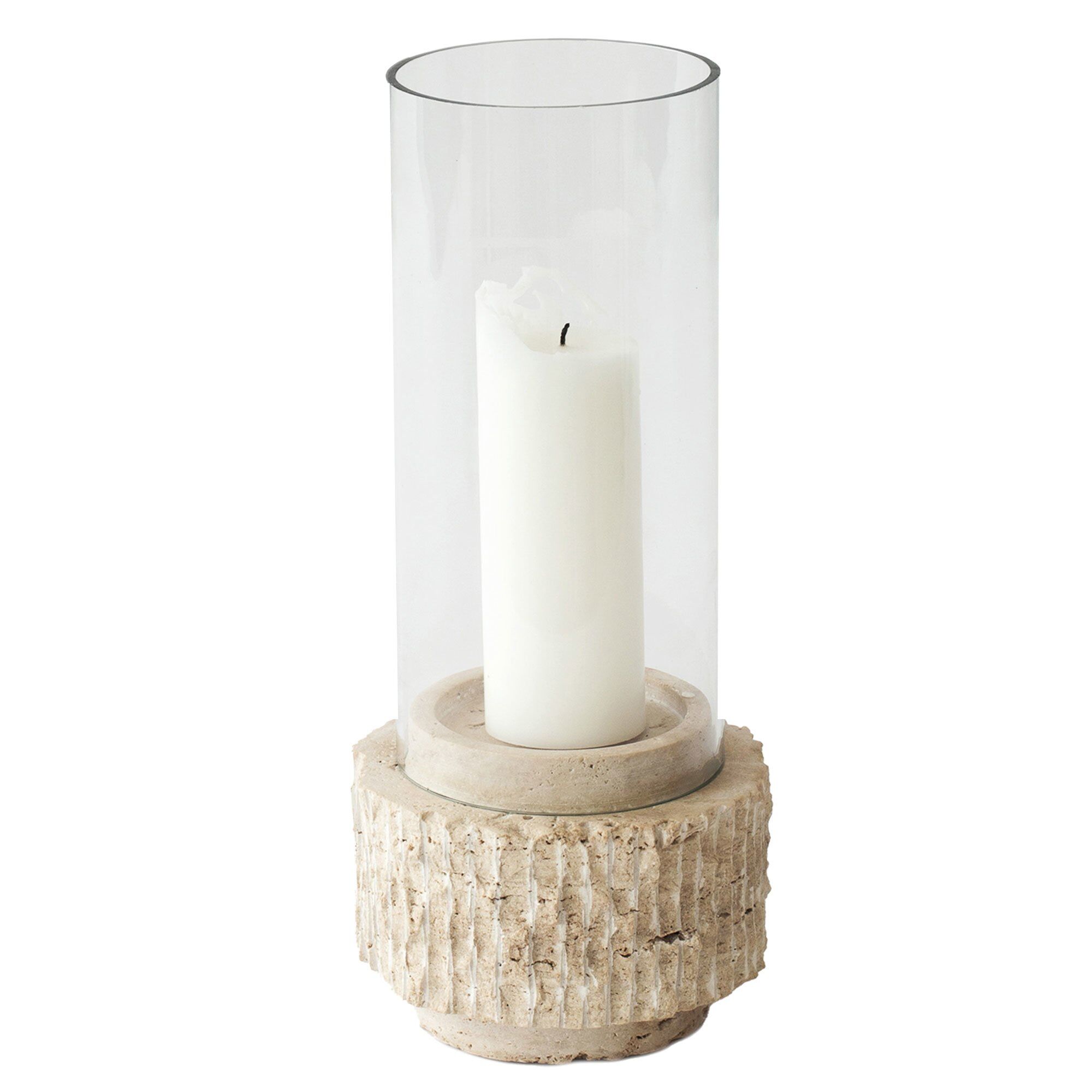 Travertine Lysestage 13x13 Cm Black Friday Tell Me More Tilbud