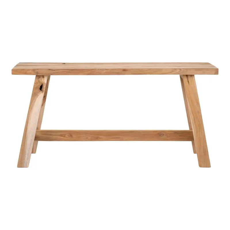 Bænk I Teaktræ 90x25xh45 Cm   1401011 Black Friday Homeshop Tilbud