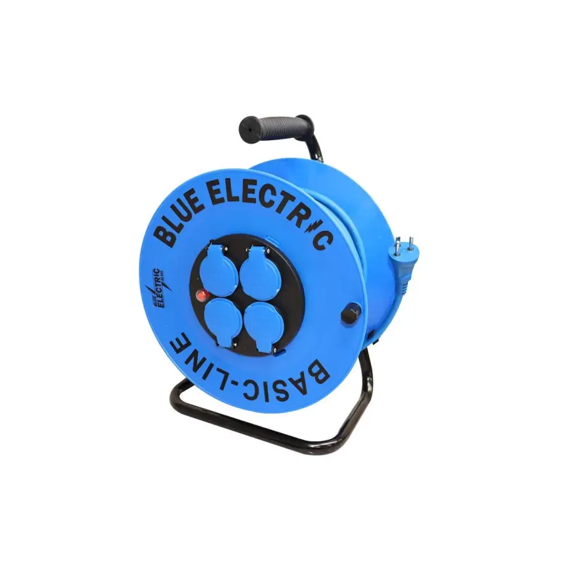Kabeltromle Basicline   25 M   1250402 Black Friday Blue Electric Tilbud