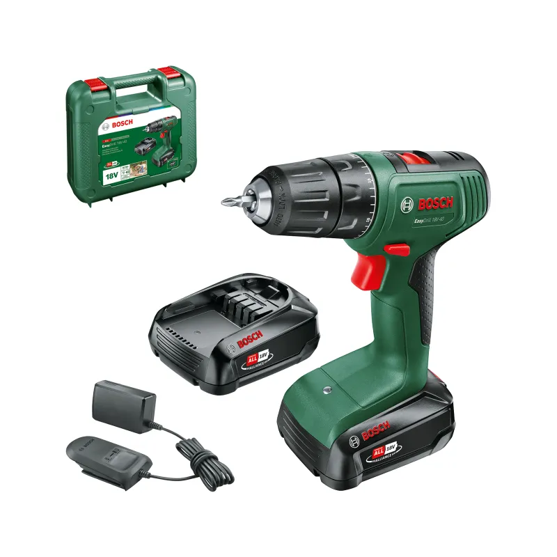 Akkuskruemaskine Easy 18v 2x1,5ah   06039d8002 Black Friday Bosch Tilbud