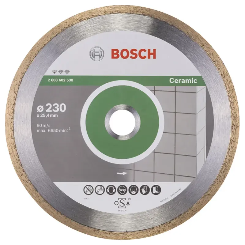 Diamantskive 230x25,4mm Prof Ceramic   2608602538 Black Friday Bosch Tilbud