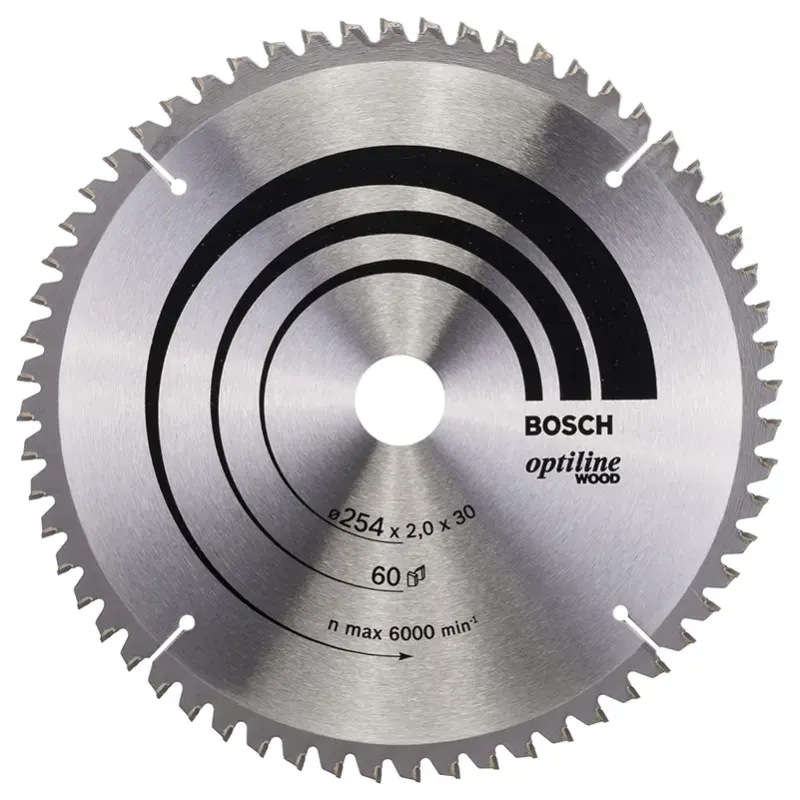 Rundsaklinge 254x30mm 60t  5gr Træ   2608640436 Black Friday Bosch Tilbud