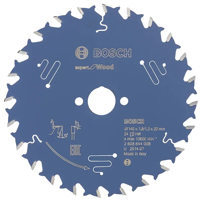 Rundsavsklinge 140x20x1.8mm 24t Exp Wood   2608644008 Black Friday Bosch Tilbud
