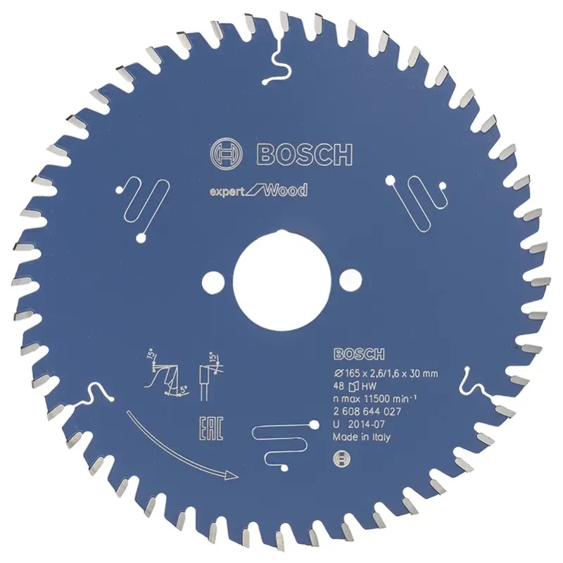 Rundsavsklinge 165x30x2.6mm 48t Exp Wood   2608644027 Black Friday Bosch Tilbud