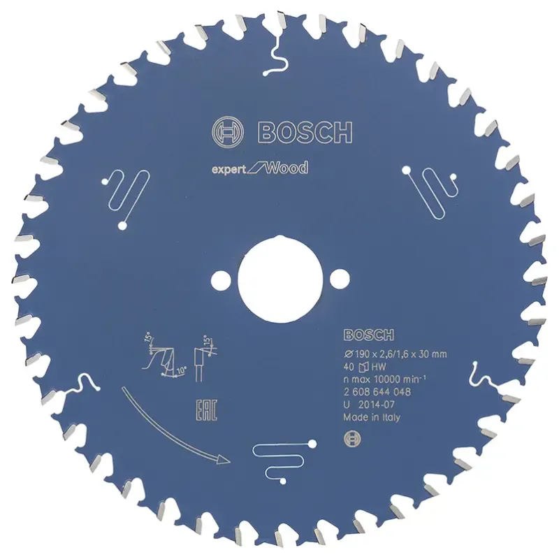 Rundsavsklinge 190x30x2.6mm 40t Exp Wood   2608644048 Black Friday Bosch Tilbud