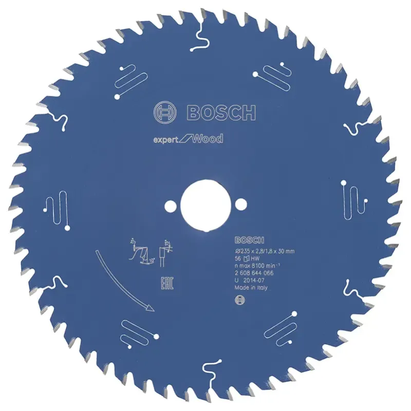 Rundsavsklinge 235x30x2.8mm 56t Exp Wood   2608644066 Black Friday Bosch Tilbud