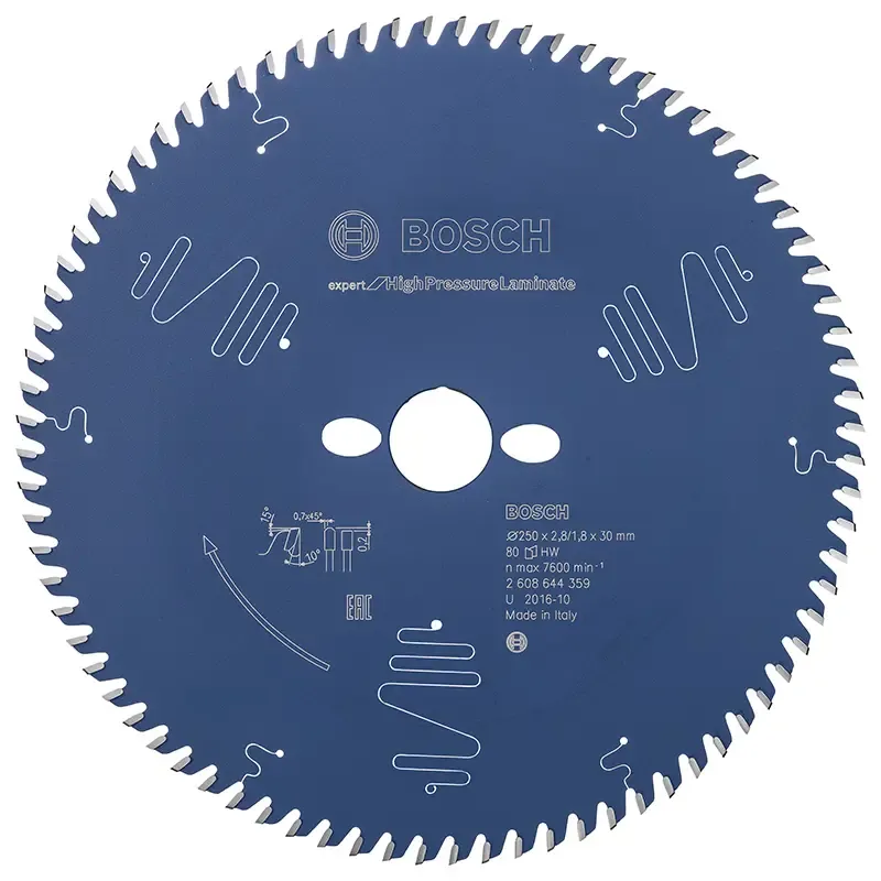 Rundsavsklinge 250x30x2,8mm 80t Exp Highpress   2608644359 Black Friday Bosch Tilbud