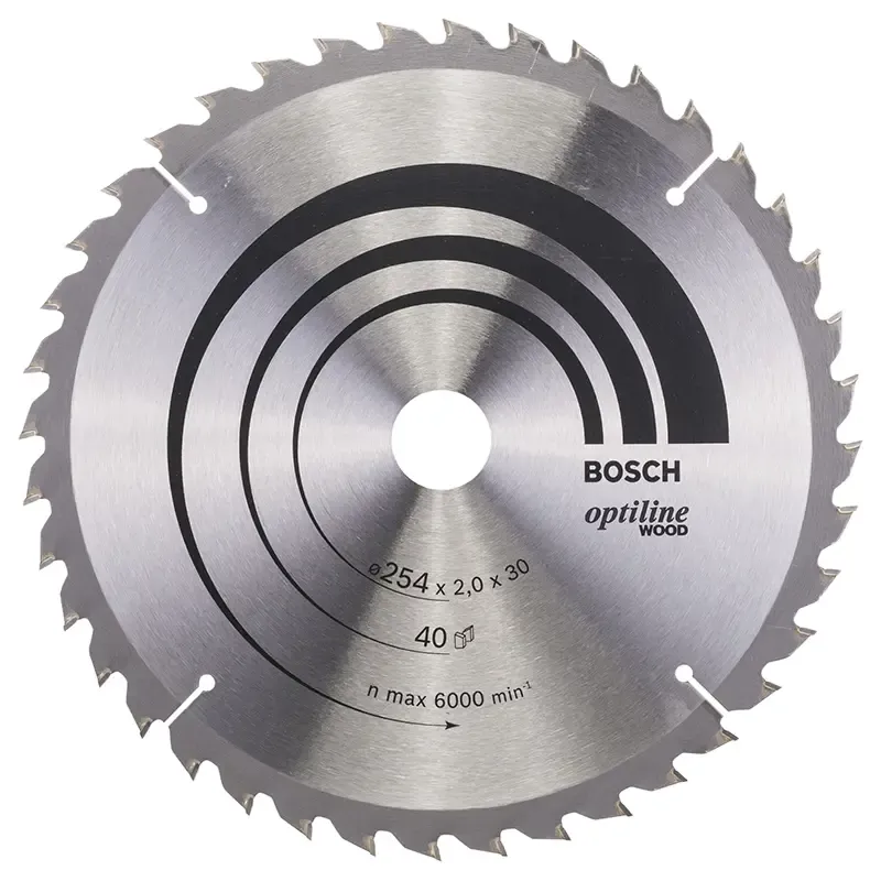 Rundsavsklinge 254x30mm 40t 10gr Træ   2608640438 Black Friday Bosch Tilbud