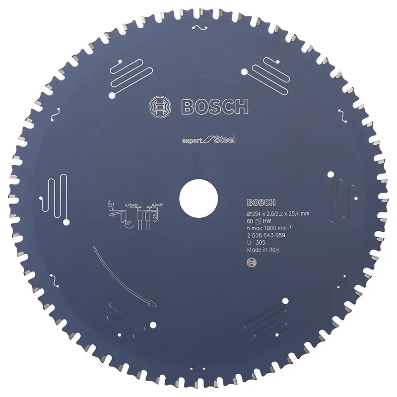 Rundsavsklinge Exp Steel 254x25,4mm 60t   2608643059 Black Friday Bosch Tilbud