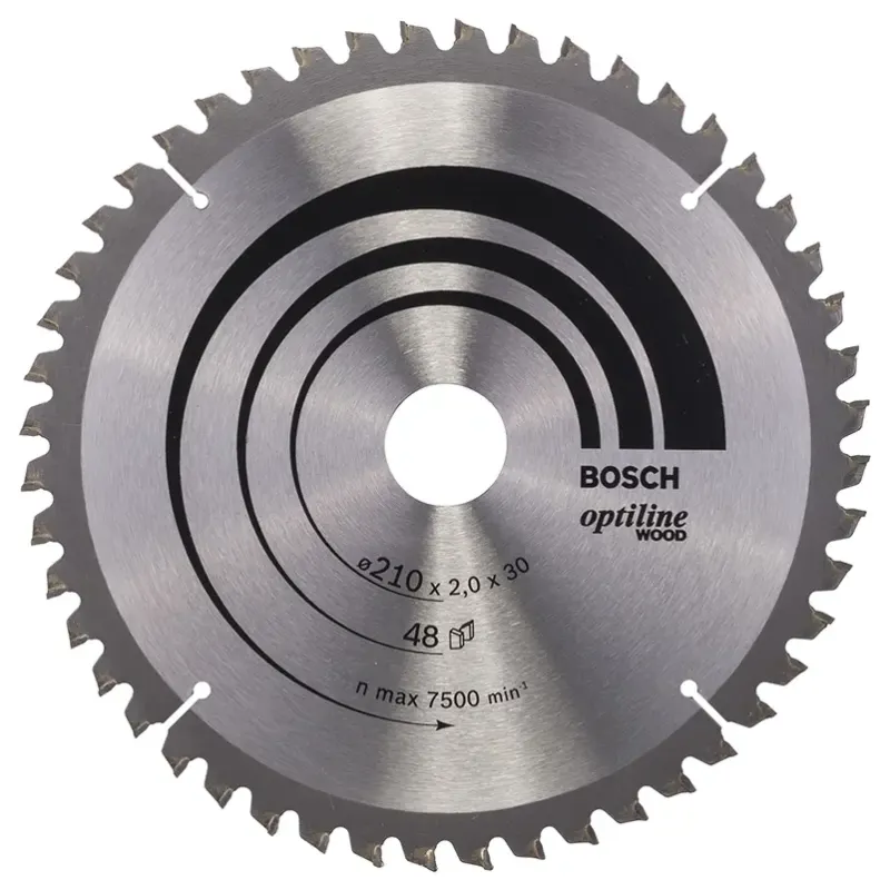 Rundsavsklinge ø 210 X 30mm 48 T  5gr Træ   2608640430 Black Friday Bosch Tilbud