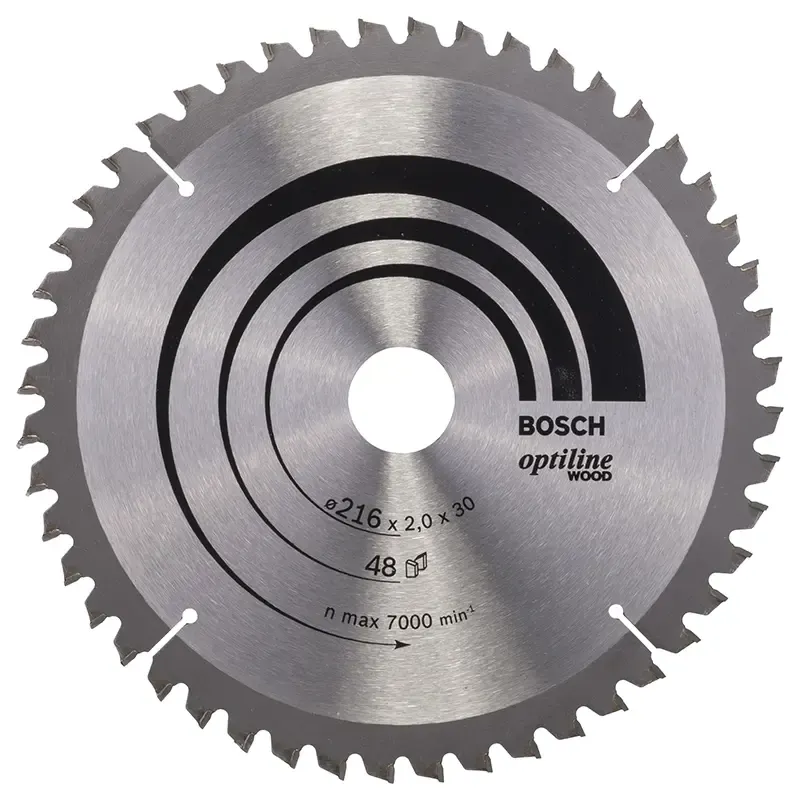 Rundsavsklinge ø216x30mm 48 T  5gr Træ   2608640432 Black Friday Bosch Tilbud