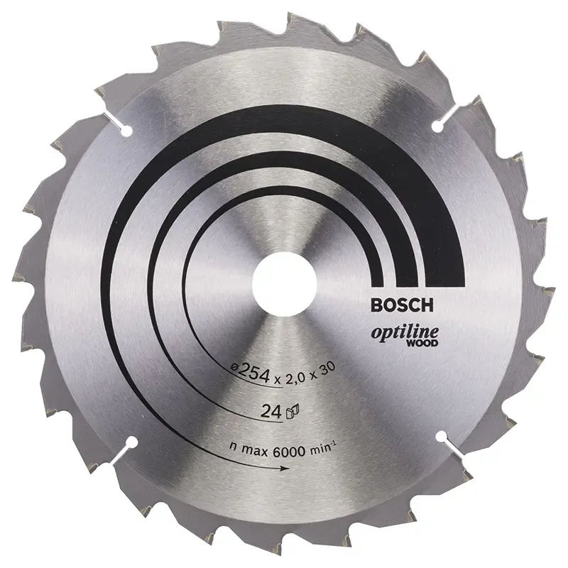 Rundsavsklinge ø254x30mm 24t  5gr Træ   2608640434 Black Friday Bosch Tilbud