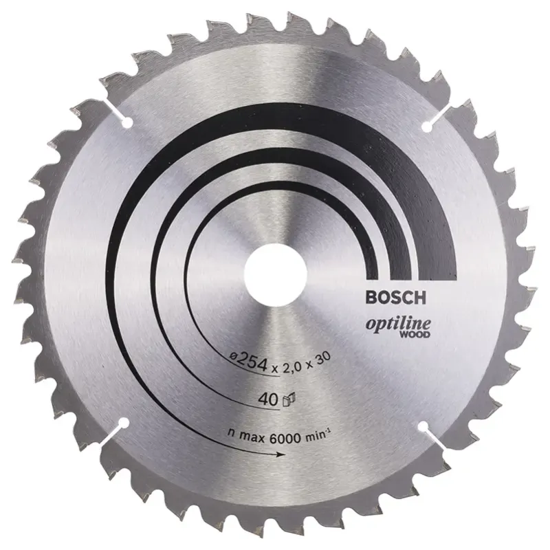 Rundsavsklinge ø254x30mm 40 T  5gr Træ   2608640435 Black Friday Bosch Tilbud