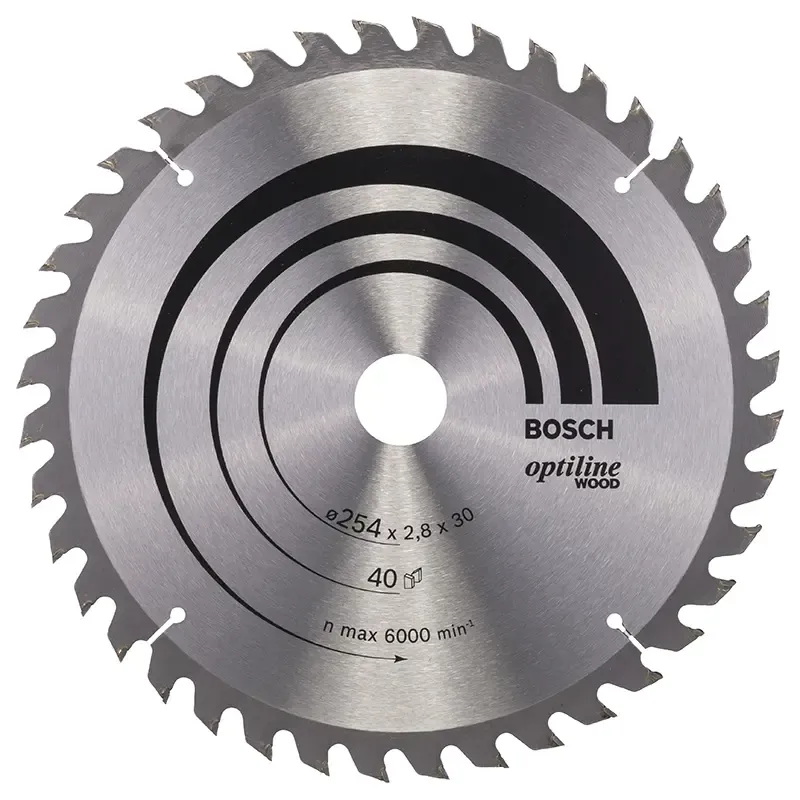 Rundsavsklinge Opti 254x30x2,8mm 40t 20gr Træ   2608640443 Black Friday Bosch Tilbud