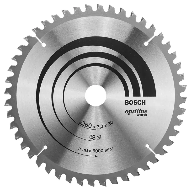 Rundsavsklinge. Opti L ø260x30x3,2mm 48 T K&g   2608641202 Black Friday Bosch Tilbud