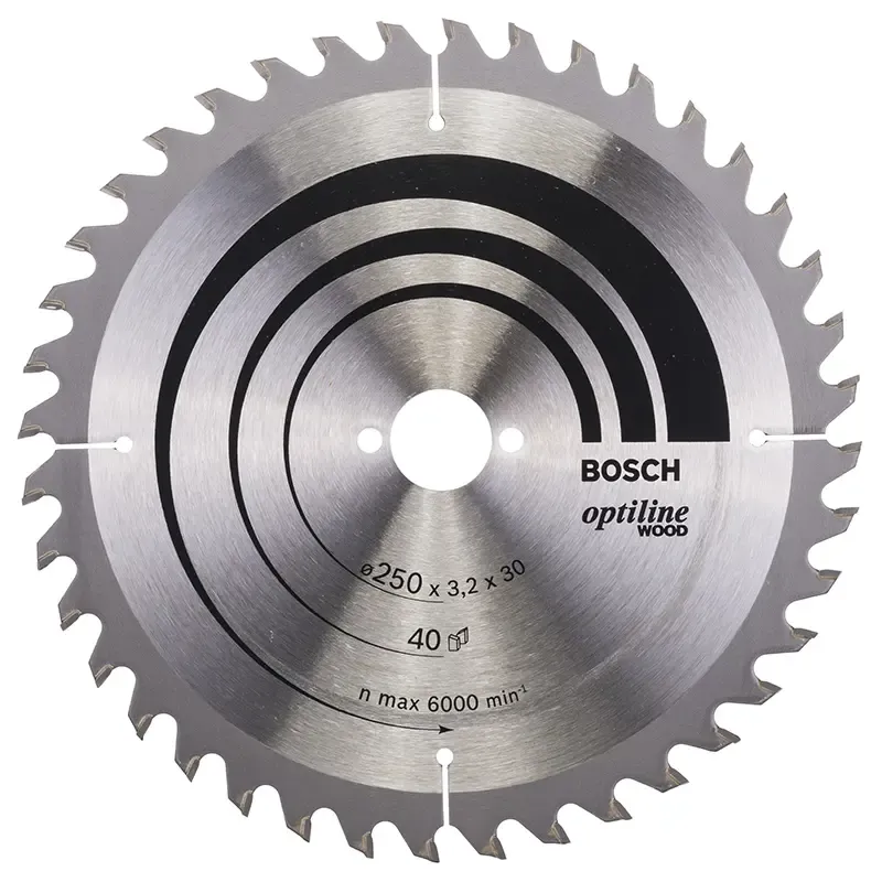 Rundsavsklinge. Stat.uw 250x3,2x30 Mm 40 Tdr   2608640670 Black Friday Bosch Tilbud