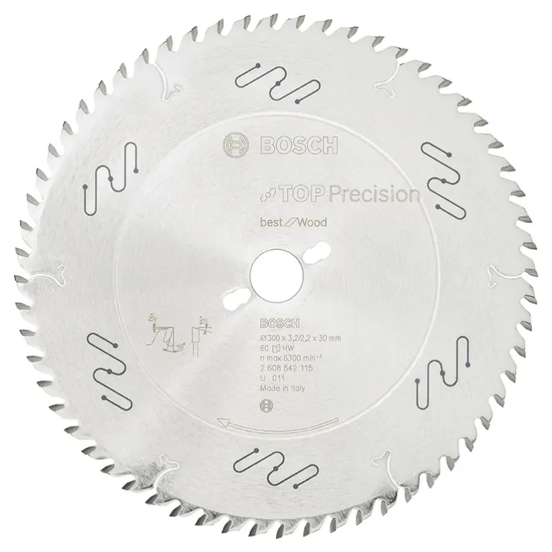Rundsavsklinge Top Precw 300x3,2x30mm 60t   2608642115 Black Friday Bosch Tilbud
