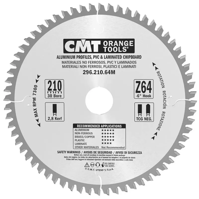 CMT Rundsavsklinge 210x2,8x30 Z64 – Fantastisk Black Friday Tilbud!