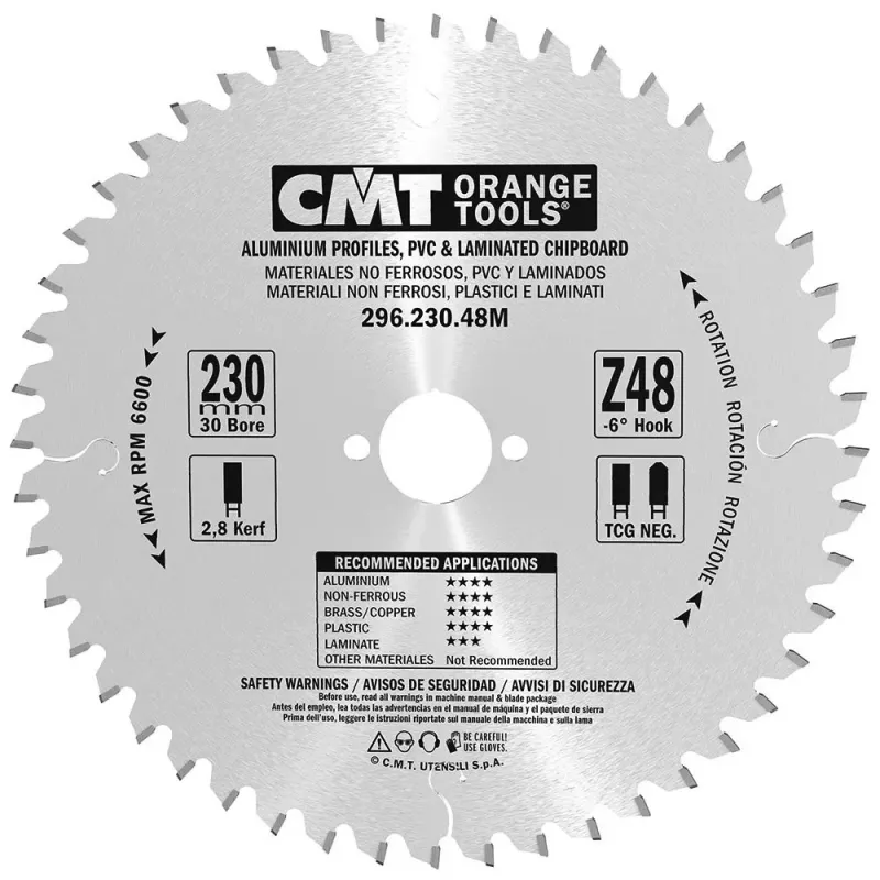CMT Rundsavsklinge 230x2,8x30 Z48 – Black Friday Tilbud!