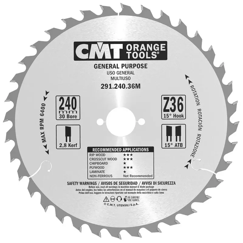 Klinge 240x2,8x30 Z36 W   291.240.36m Black Friday Cmt Tilbud