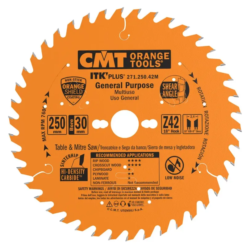 CMT Rundsavsklinge 250x2,4x30 Z42 W – Fantastisk Black Friday Tilbud