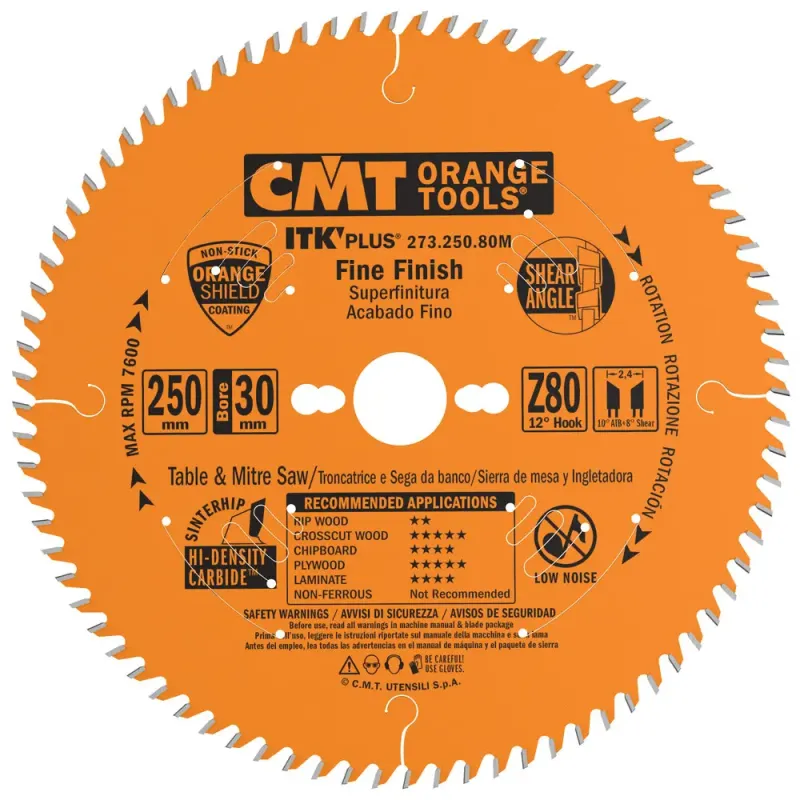 CMT 250x2,4x30 Z80 W Rundsavsklinge - Black Friday Tilbud